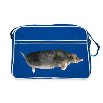 Mole - Retro Bag - blue/white - Front