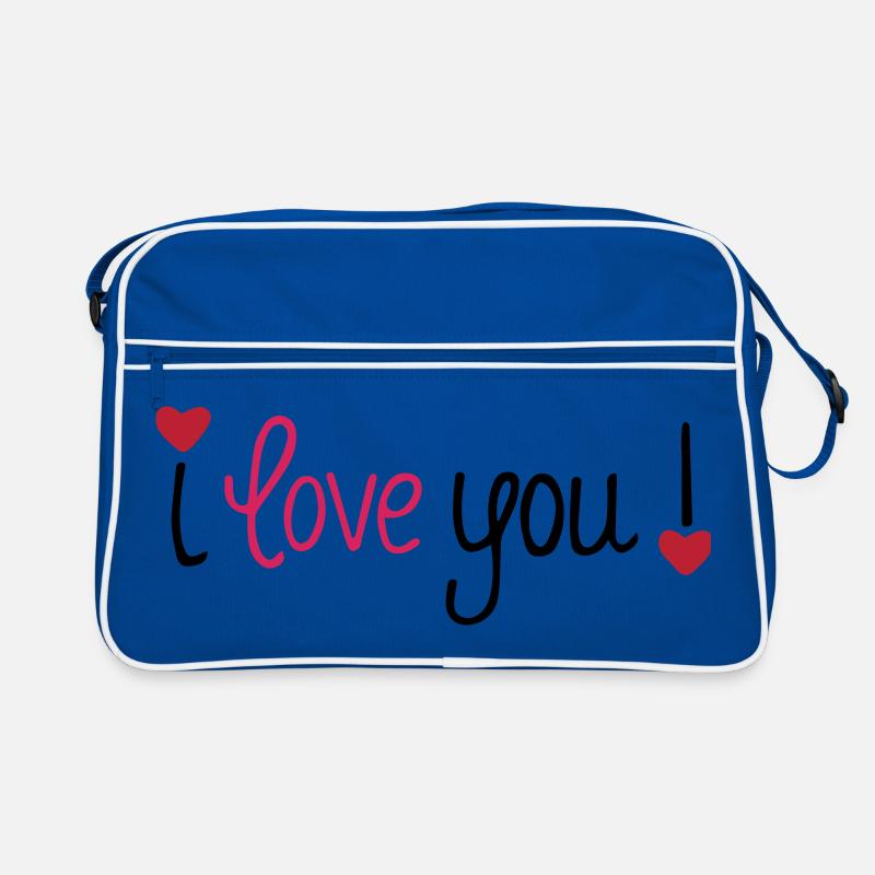 Saint-Valentin Je t’aime Cœurs Sac Retro
