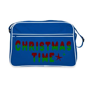 Période de Noël - Sac Retro - bleu/blanc - Devant