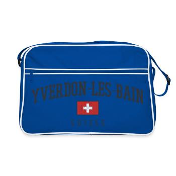 Style suisse d’Yverdon-les-Bains - Sac Retro - bleu/blanc - Devant