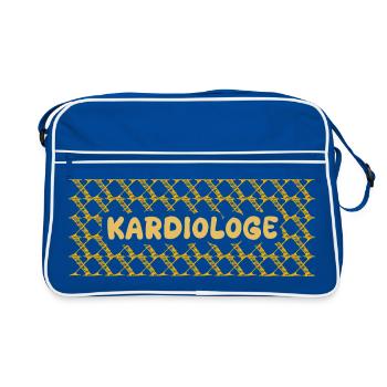 Gift for cardiologist - Retro Bag - blue/white - Front