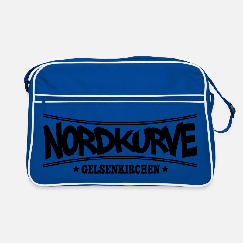 Nordkurve Gelsenkirchen | Farbe änderbar - Retro Tasche - Blau/Weiß