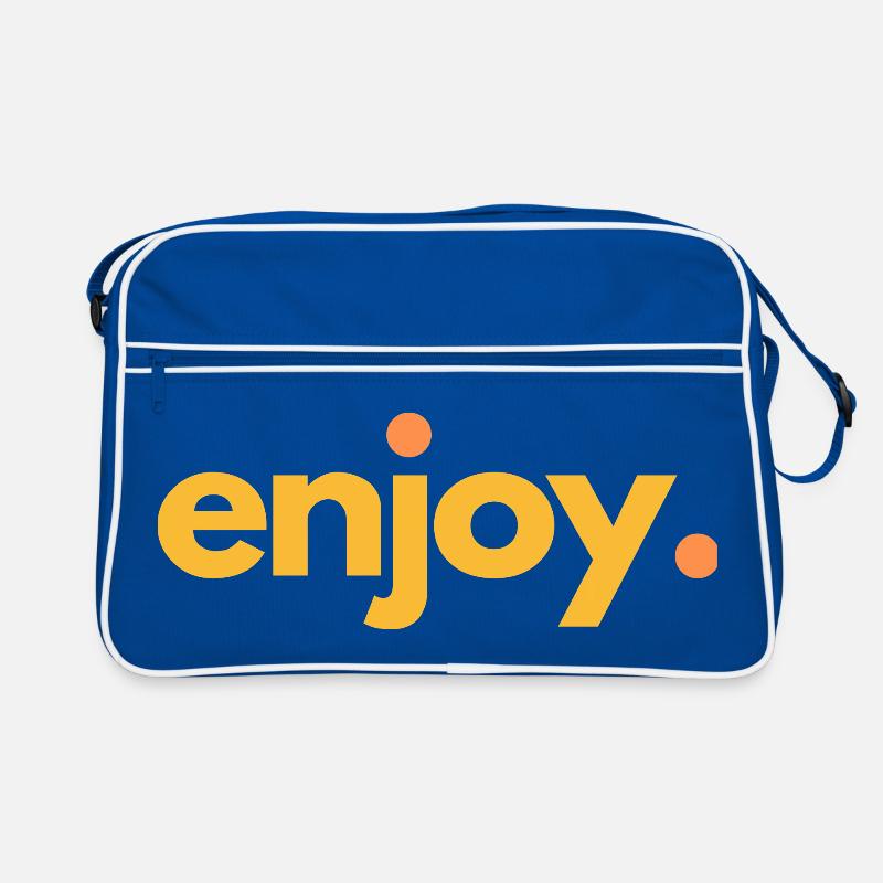 ENJOY.04 - Retro Tasche - Blau/Weiß