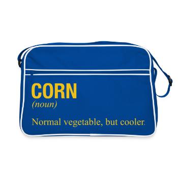 CORN - Retro Bag - blue/white - Front