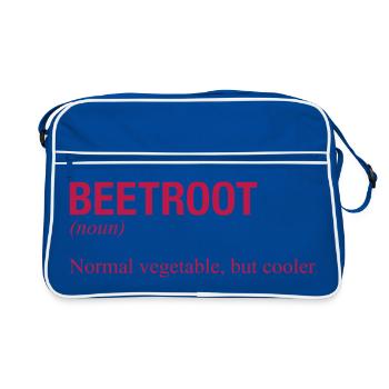 BEETROOT Rote Bete - Retro Bag - blue/white - Front