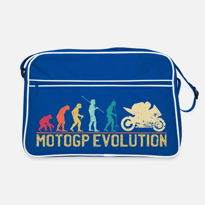 Motocross Evolution Silhouette Design Retro Bag
