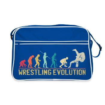 Wrestling Evolution Artwork - Retro Bag - blue/white - Front
