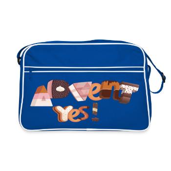 Advent Letters Made of Sugar - Retro Bag - blue/white - Front
