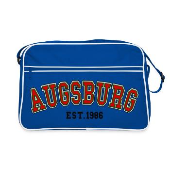 Augsbourg Fondée en 1986 - Sac Retro - bleu/blanc - Devant