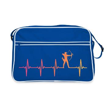 Archery sunset Heartbeat of Archery - Retro Bag - blue/white - Front