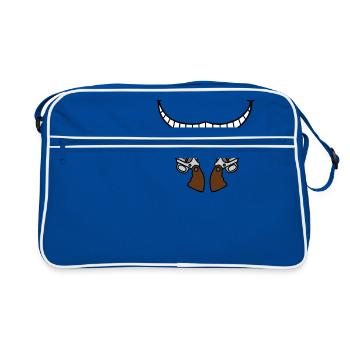 Smile gun - Sac Retro - bleu/blanc - Devant