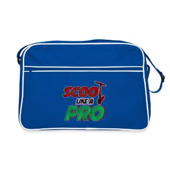 Scoot comme un Pro! Cadeau cool pour les scooters cascadeurs - Sac Retro - bleu/blanc - Devant