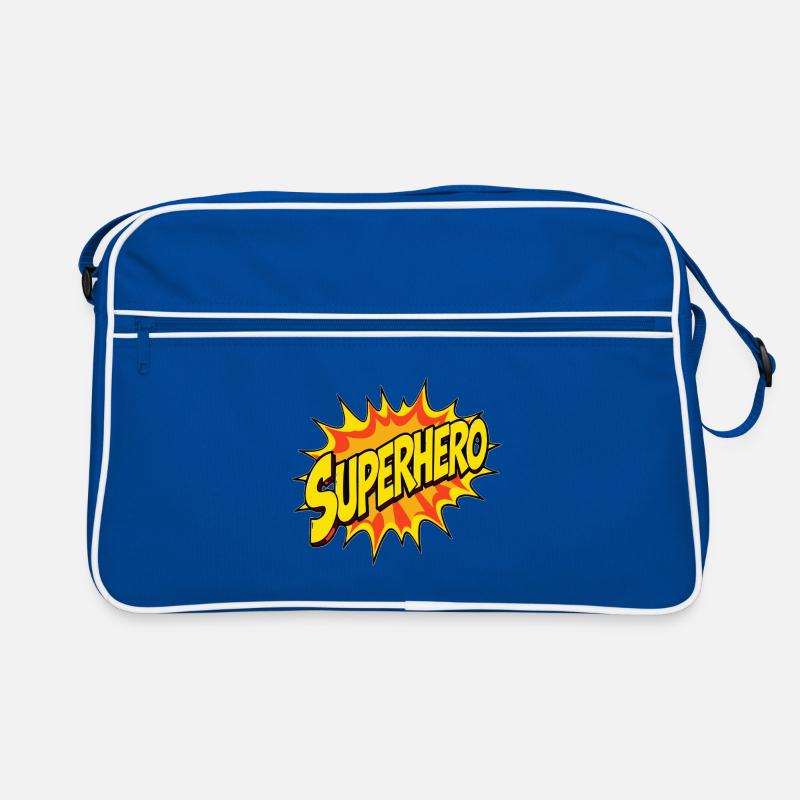 Superhelden-Design im Comic-Stil Retro Tasche