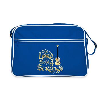 Lord of the 4 Strings - Retro Bag - blue/white - Front
