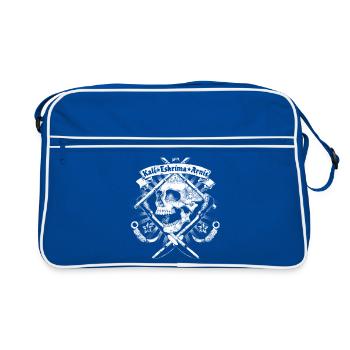 Kali Eskrima Arnis - Sac Retro - bleu/blanc - Devant