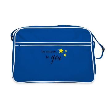 Be unique - Retro Bag - blue/white - Front