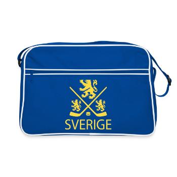 Sverige Hockey - Retro Tasche - Blau/Weiß - Vorne