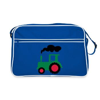 tractor - Retro Bag - blue/white - Front