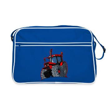 Boîtier 0856 bordure rouge - Sac Retro - bleu/blanc - Devant