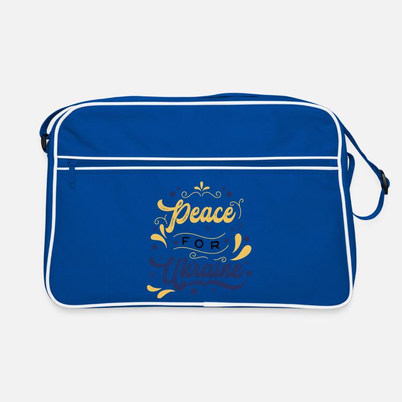 Message de paix Ukraine Illustration Sac Retro