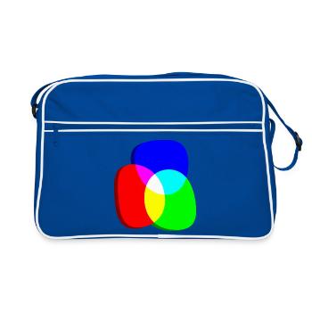 Roues chromatiques RGB excentriques - Sac Retro - bleu/blanc - Devant