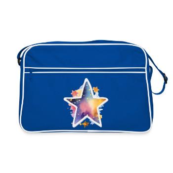 Star - Retro Bag - blue/white - Front