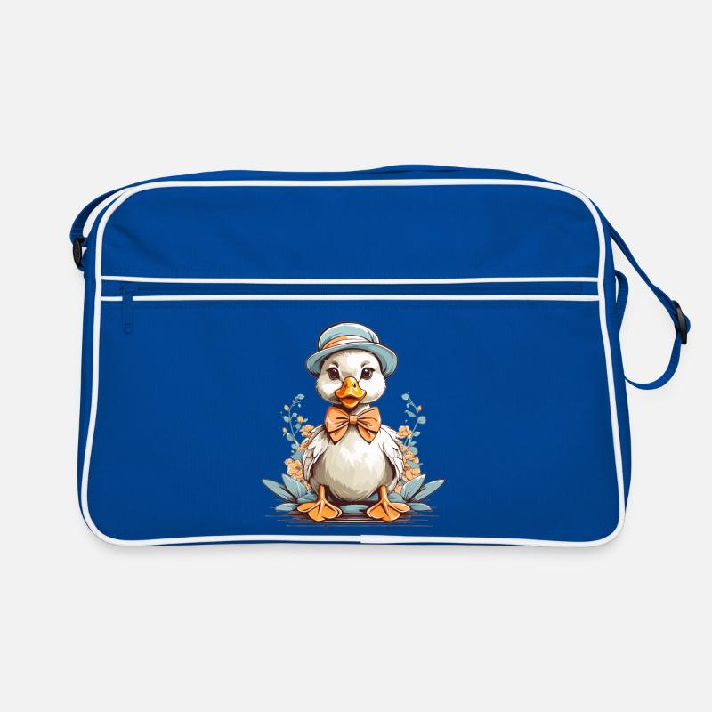 Duck with hat Retro Bag