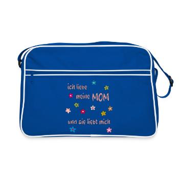 J’aime ma mère - Sac Retro - bleu/blanc - Devant