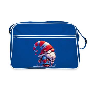 Gnome Goblin Elf - Retro Bag - blue/white - Front