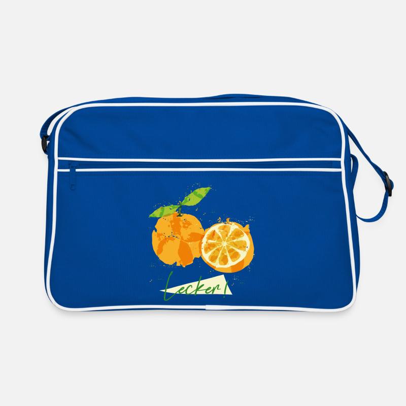 Orange Obst Retro Tasche