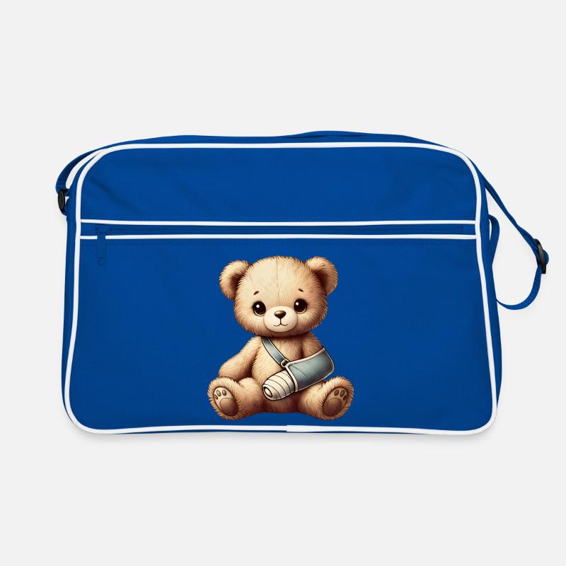 heartwarming teddy bear as a comforter Retro Bag