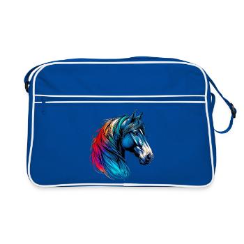 Cheval - Sac Retro - bleu/blanc - Devant