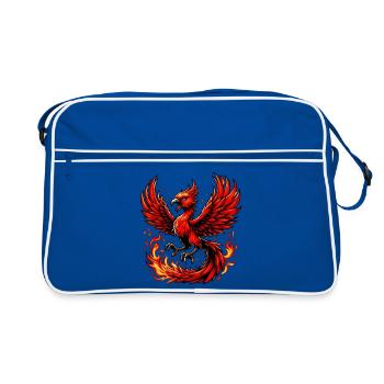 Phénix rouge - Sac Retro - bleu/blanc - Devant