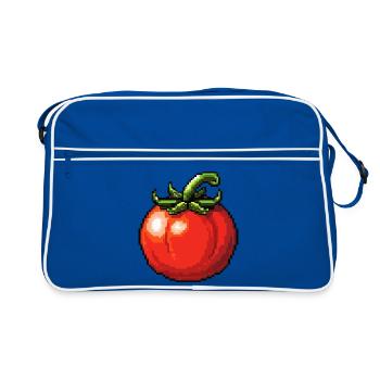 PixelTomate Retro - Retro Bag - blue/white - Front