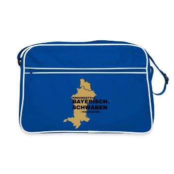 Schwaben | DONAU-RIES - Retro Tasche - Blau/Weiß - Vorne