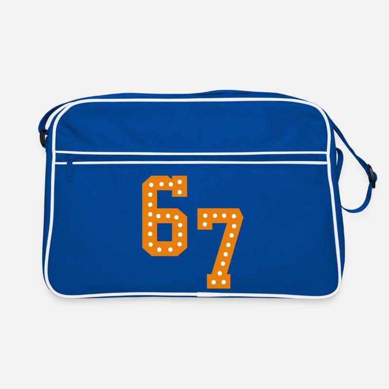 6 7 – Trendy minimalist text design, Retro Bag