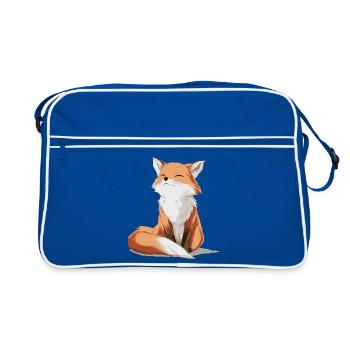 Renard mignon - Sac Retro - bleu/blanc - Devant