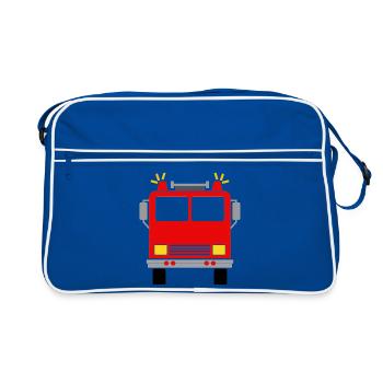 Fire engine - Retro Bag - blue/white - Front