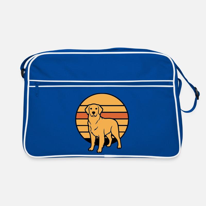 Hund Retriever Retro Sunset Retro Tasche