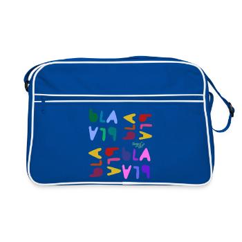 Bla bla bla - Sac Retro - bleu/blanc - Devant