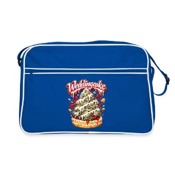 Gâteau de mariage Graffiti Bud Art Print - Sac Retro - bleu/blanc - Devant