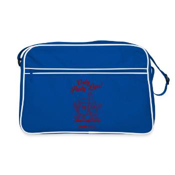 Seules parties Tours - Maillot du club rouge - Sac Retro - bleu/blanc - Devant