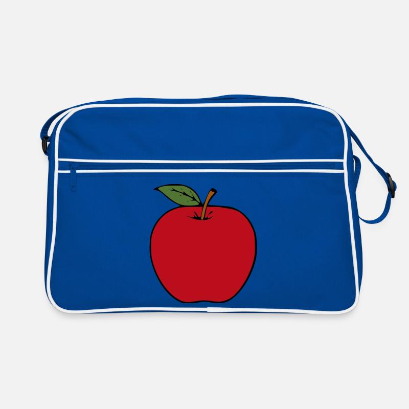 Apfel minimalistisch Geschenk Retro Tasche