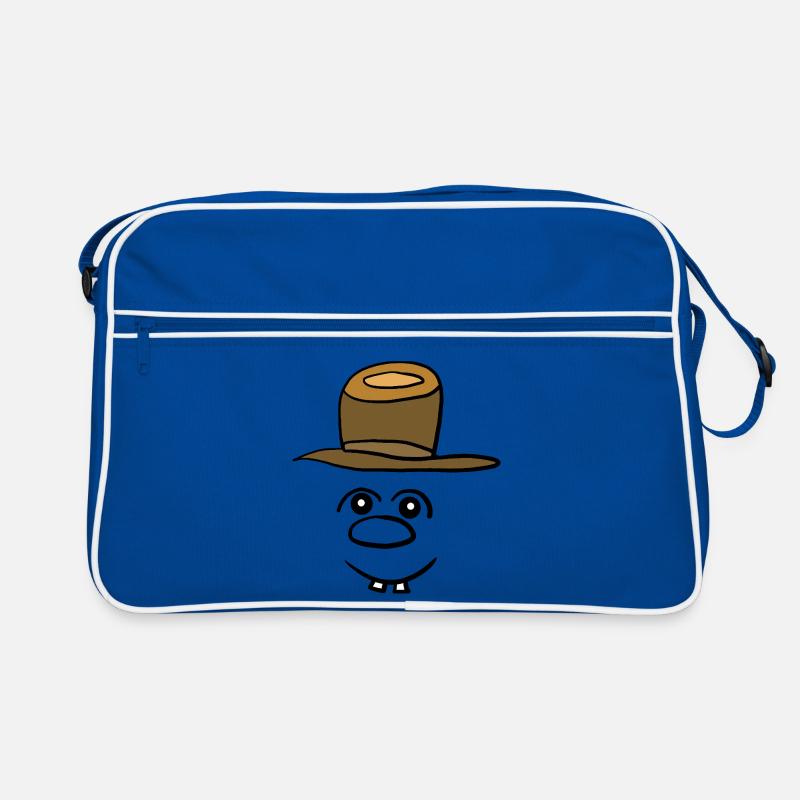 Drôle de visage, drôle, émotions joyeuses Sac Retro