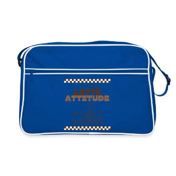 Latte Attitude - Sac Retro - bleu/blanc - Devant