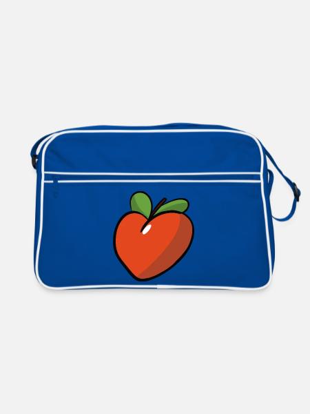 Peche_coeur - Retro Bag - blue/white - Front