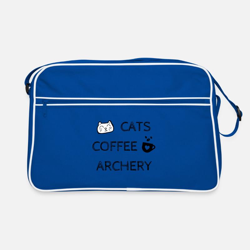 Cats. Coffee. Archery Retro Bag