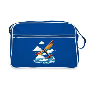 YellowUpSpreadClouds (en anglais seulement) - Sac Retro - bleu/blanc - Devant