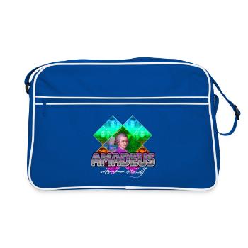 Mozart Pop Art | Wolfgang Amadeus Mozart Gift - Retro Bag - blue/white - Front
