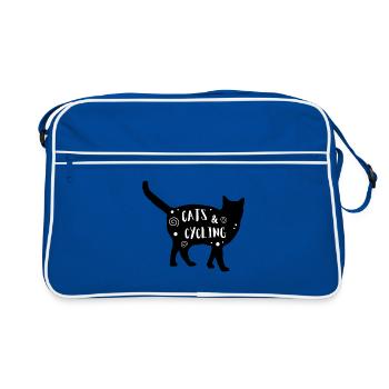 Chats & Cyclisme - Sac Retro - bleu/blanc - Devant